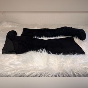 COLE HAAN NIKEAIR Knee High Suede Wedge Boots